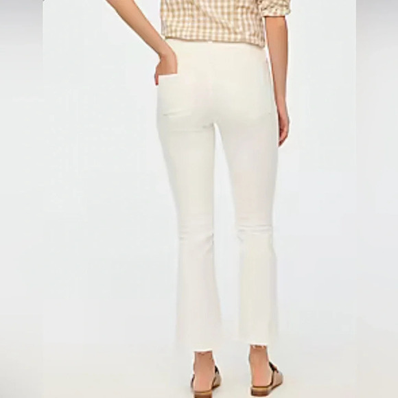J.Crew White Flare crop white jean in signature stretch Size 30 - Picture 3 of 4